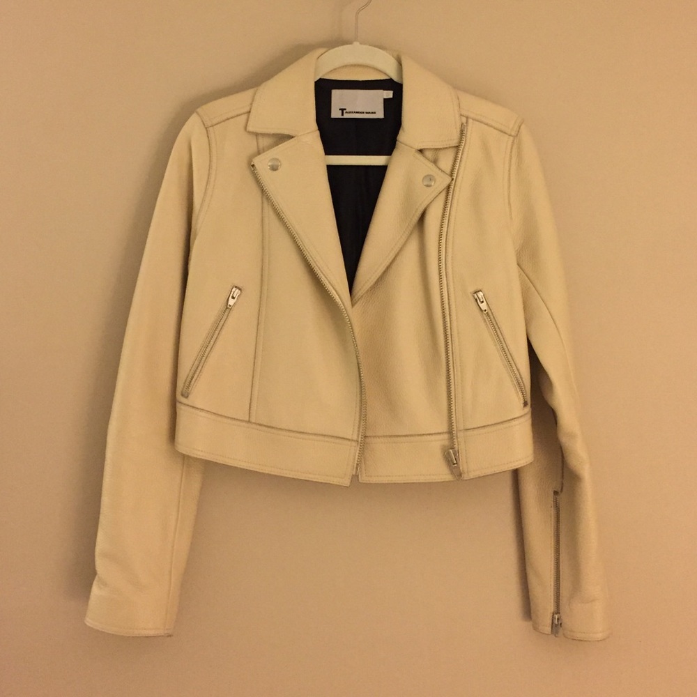T by Alexander Wang leather jacket